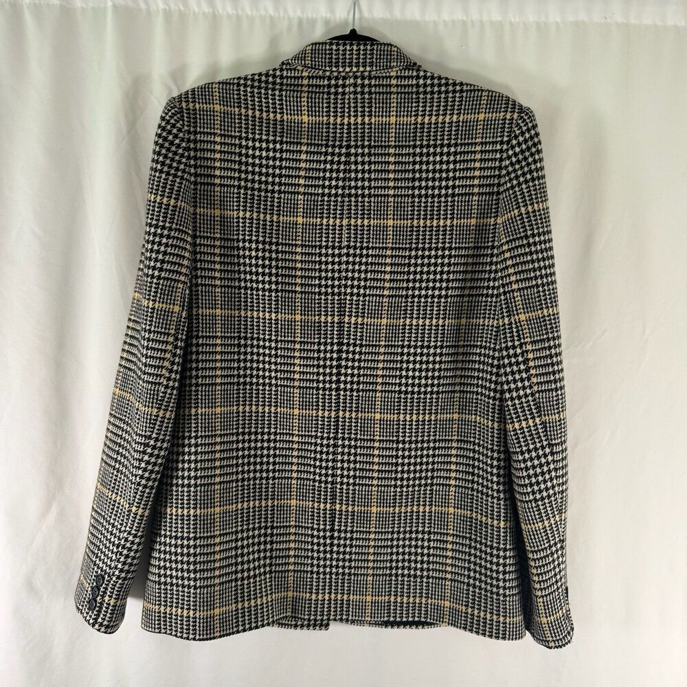 Pendleton Wool Blazer Women's 10 White Black Single Button Front Pockets - Picture 11 of 11